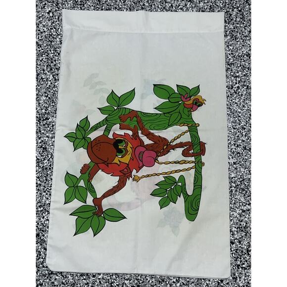 2 Vintage 70’s Cannon Monticello Pillowcases with Jungle Animal Design Standard - Picture 5 of 10